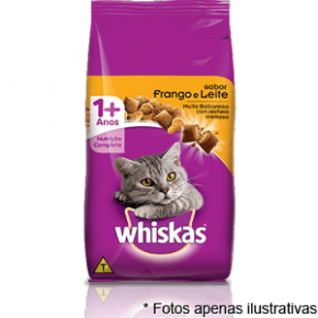 Ração Whiskas sabor Frango/leite 1kg